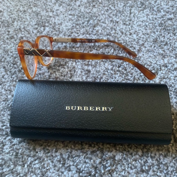Burberry Tortoise Eyeglasses w/Case - Picture 3 of 7